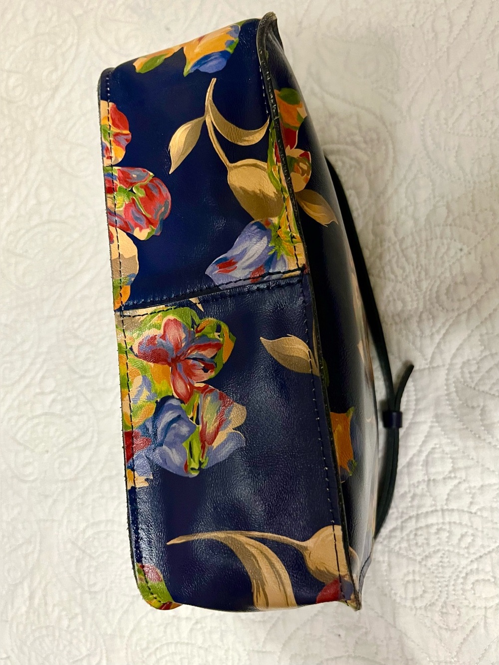 PATRICIA NASH HARPER TOTE “LA FLEUR” CROSSBODY BAG LiKE NEW CONDITION - Picture 14 of 15